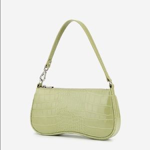 JW Pei Eva bag in light pastel green croc